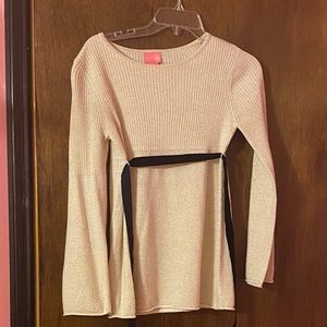 Gold Metallic Sweater